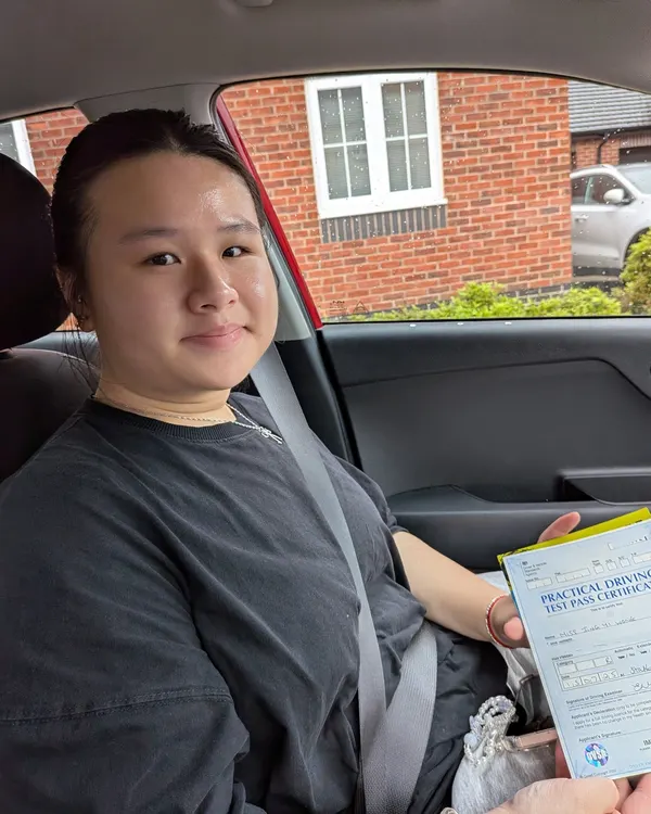 Driving test success — learner passed after lessons with Jamie Almond