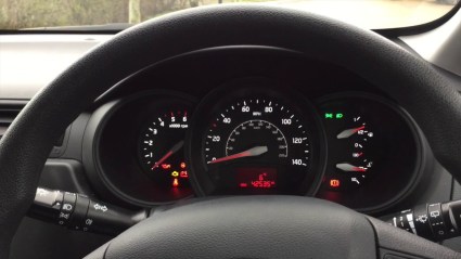 Kia dash closeup